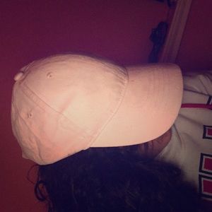 Light pink cream hat
